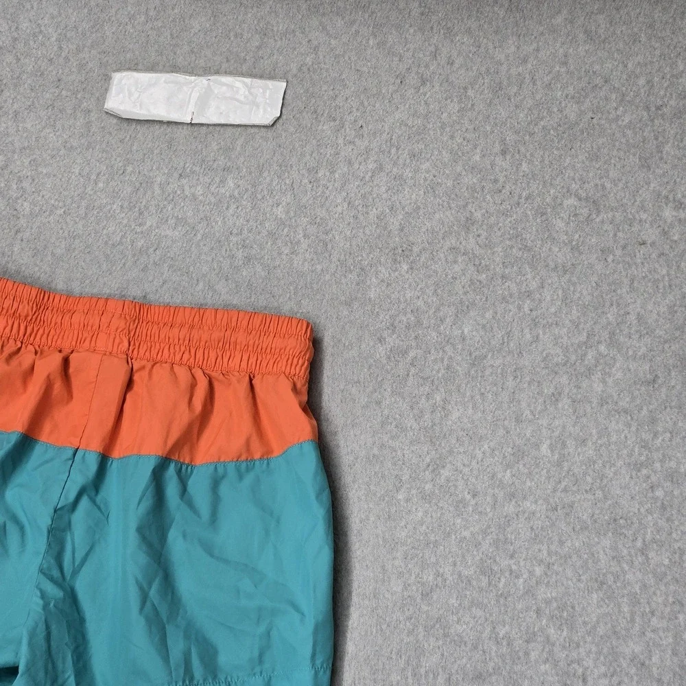 Nike Women Shorts S‎ Teal Colorblock Swimwear AR2362-309 Swim Trunks Logo